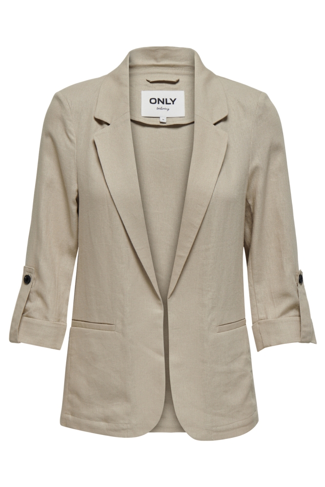 Only beige dames blazer | Vooraanzicht