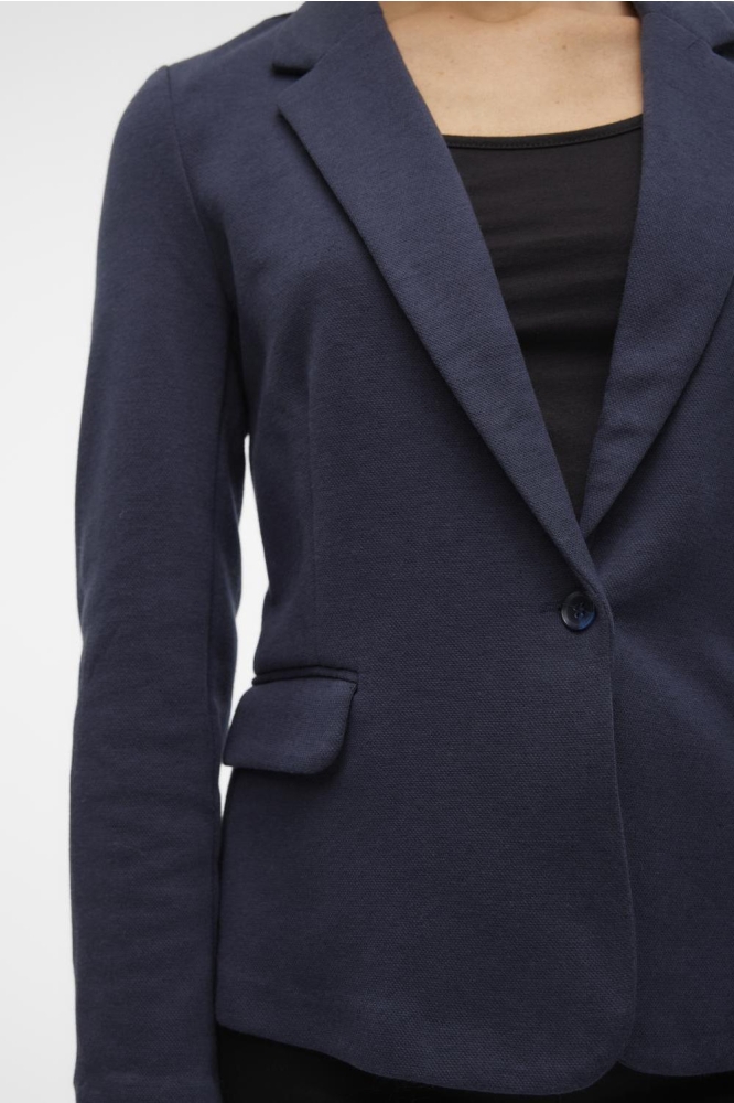 Vero Moda blauwe dames blazer | Close up