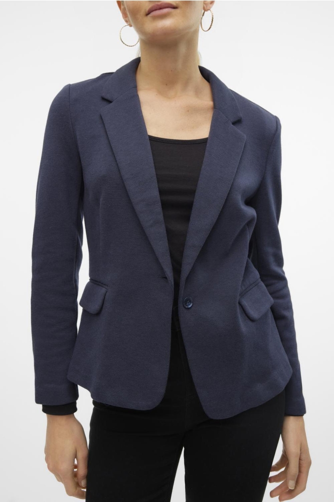 Vero Moda blauwe dames blazer | Model vooraanzicht