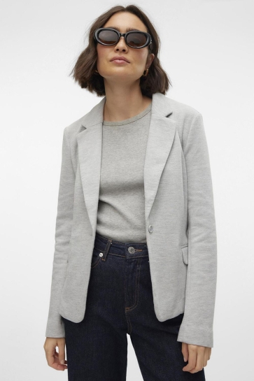 Vero Moda Blazer VMJULIA LS BLAZER JRS NOOS 10154123 LIGHT GREY MELANGE