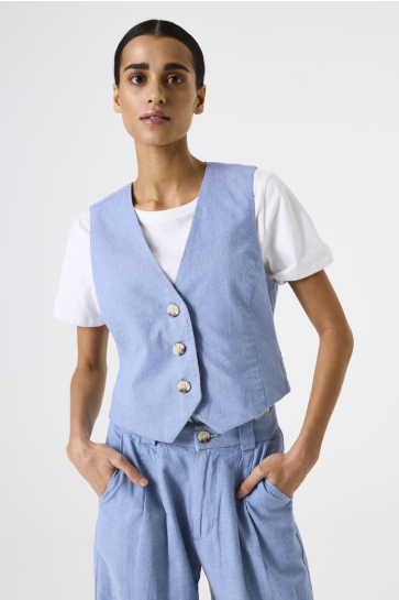 Garcia Vest GILET E50294 2567 LT CHAMBRAY