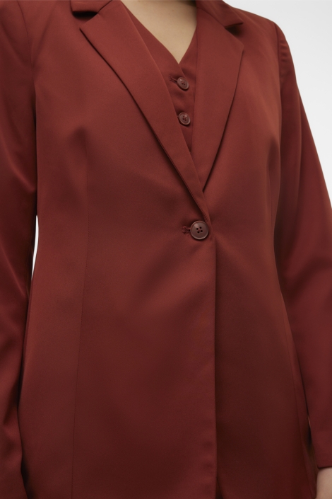 Vero Moda bordeaux dames blazer | Close up