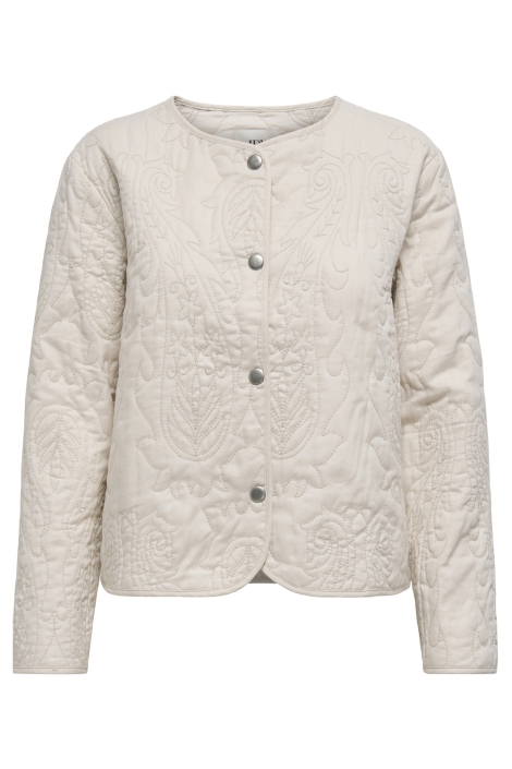 Jacqueline de Yong beige dames jas | Vooraanzicht