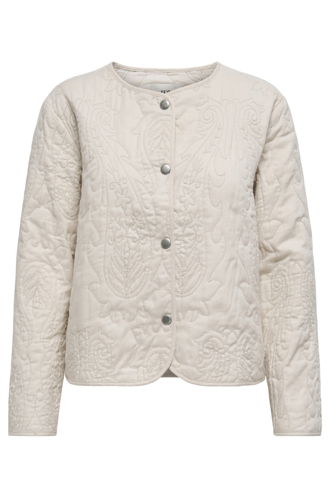Jacqueline de Yong beige dames jas | Vooraanzicht