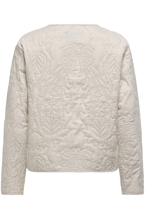 Jacqueline de Yong beige dames jas | Achteraanzicht