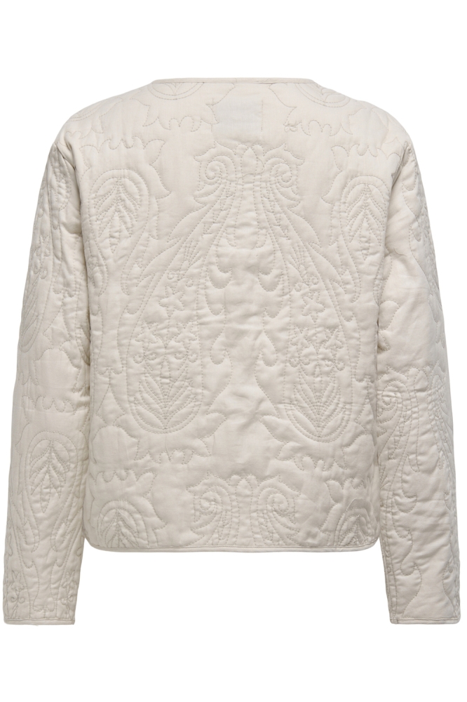 Jacqueline de Yong beige dames jas | Achteraanzicht