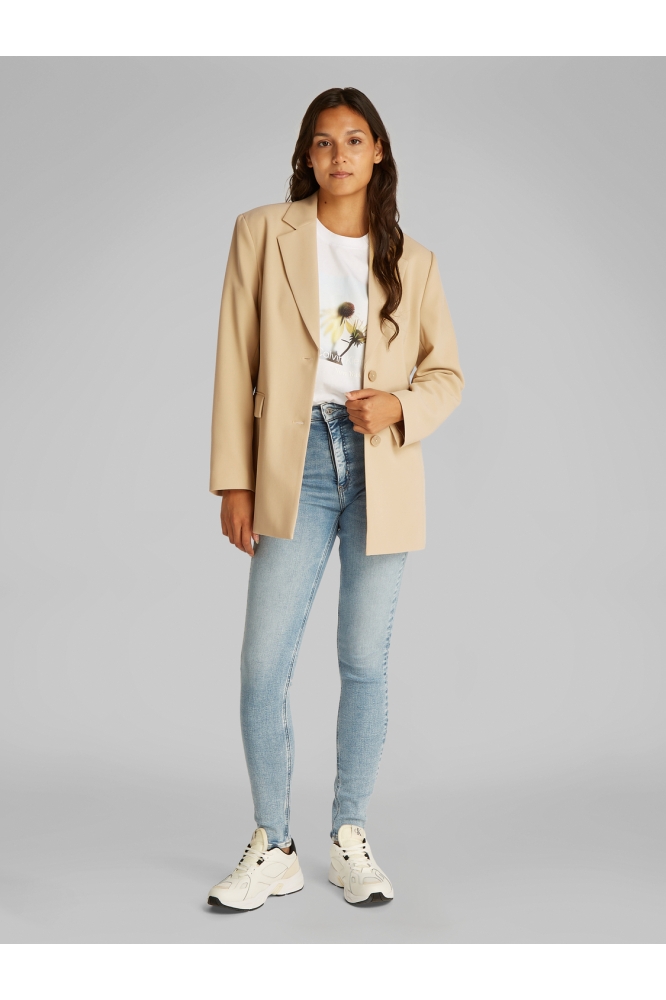 Calvin Klein camel dames blazer | Model