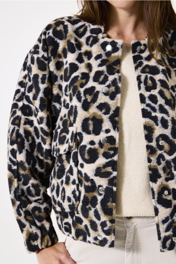 Garcia beige dames jas | Close up