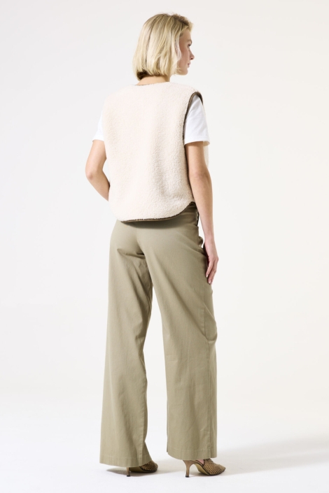Garcia beige dames gilet | Model