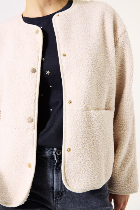 Garcia beige dames jas | Close up