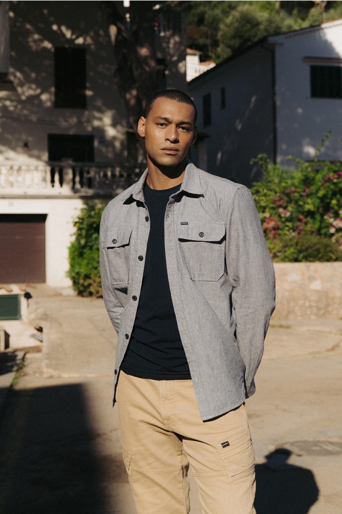 OVERSHIRT C51301 8571 Blue Melee
