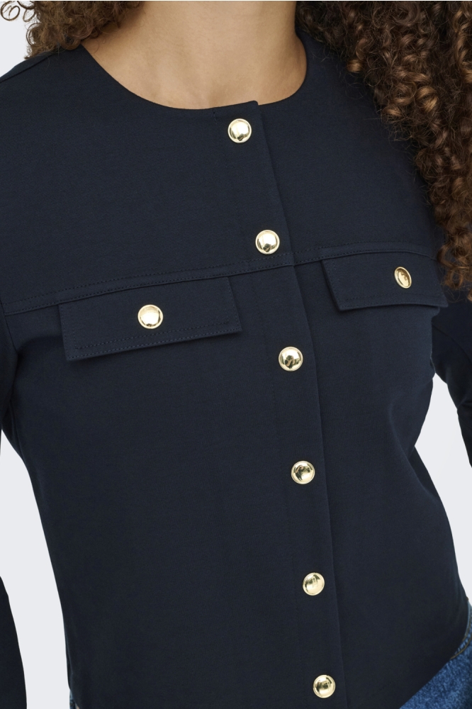 Only blauwe dames blazer | Close up