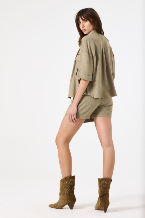 Garcia groene dames blouse | Model