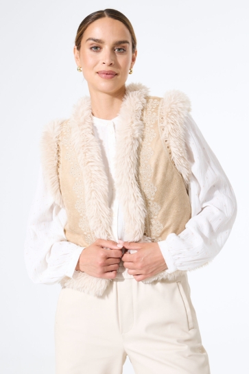 Garcia GILET J50090 4240 Neutral Beige