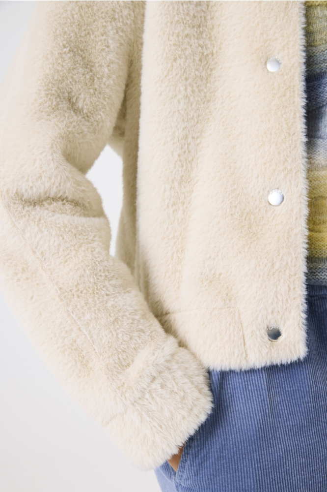 Garcia beige dames jas | Close up