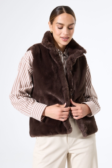Garcia GILET J50093 7356 NIGHT BROWN
