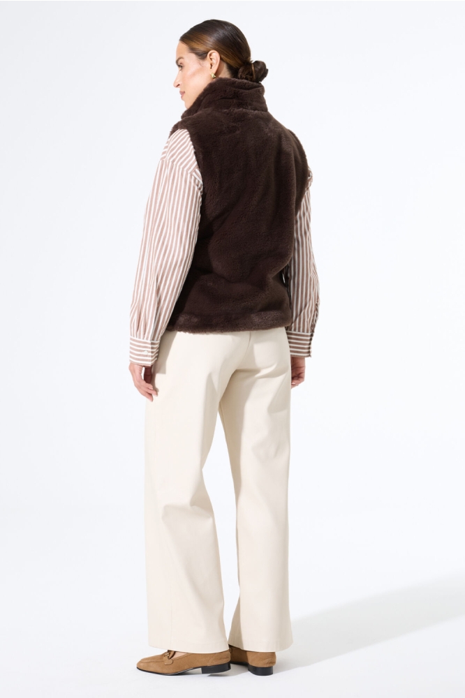 Garcia bruine dames gilet | Model