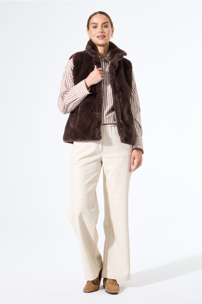 Garcia bruine dames gilet | Model