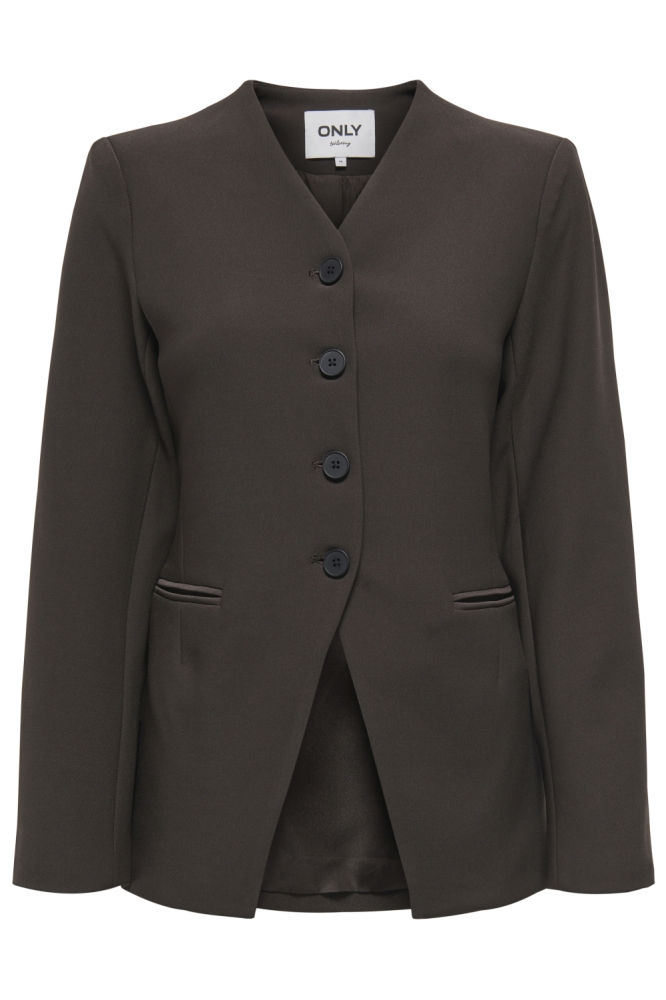 Only bruine dames blazer | Vooraanzicht