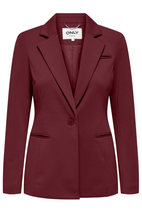 Only bordeaux dames blazer | Vooraanzicht