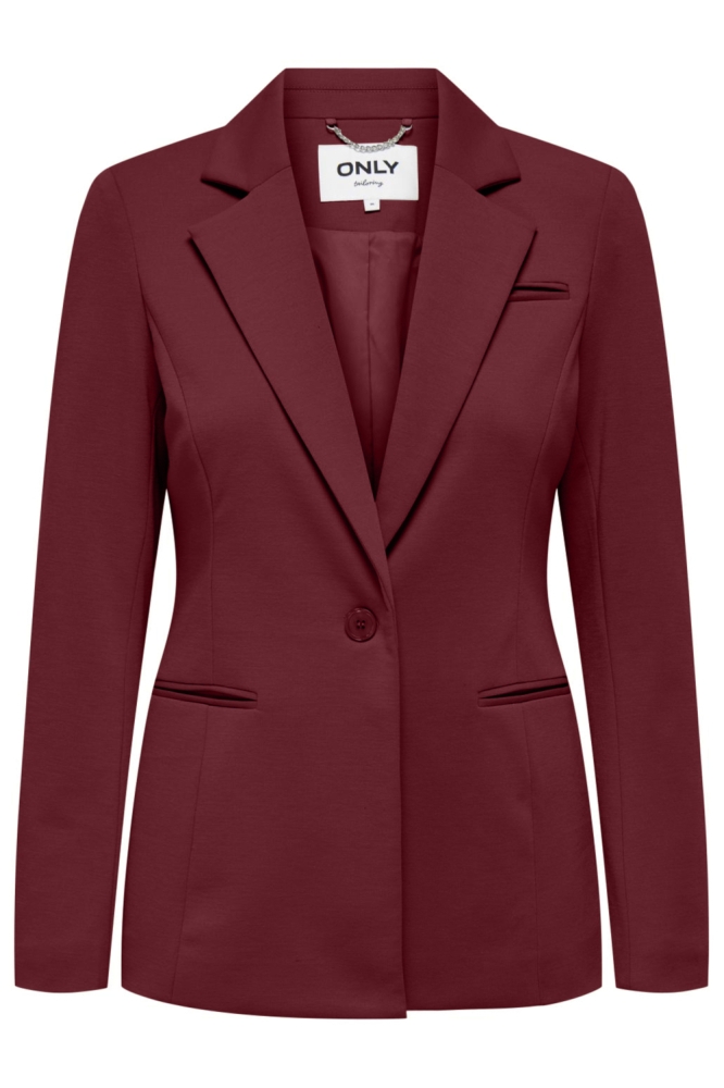 Only bordeaux dames blazer | Vooraanzicht