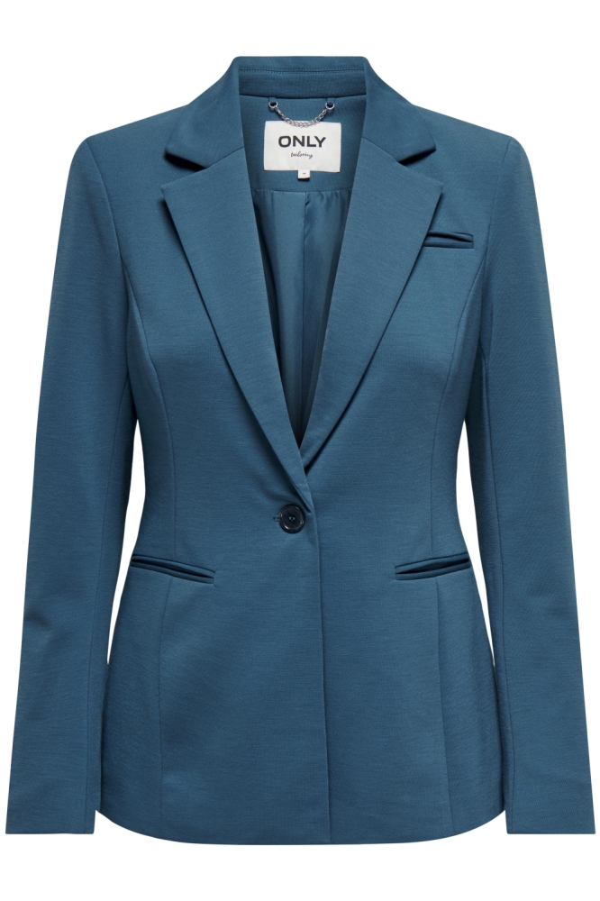Only blauwe dames blazer | Vooraanzicht