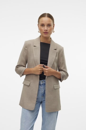 Vero Moda Blazer VMFRIDA 3/4 REGULAR BLAZER NOOS 10306404 SILVER MINK