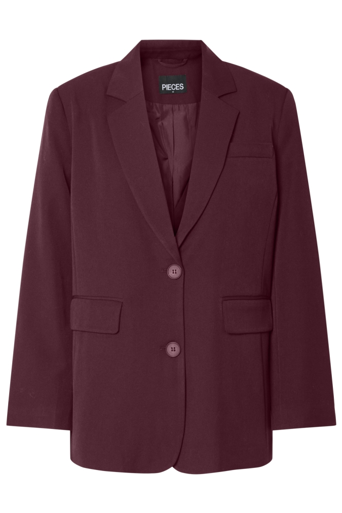 Pieces bordeaux dames blazer | Vooraanzicht