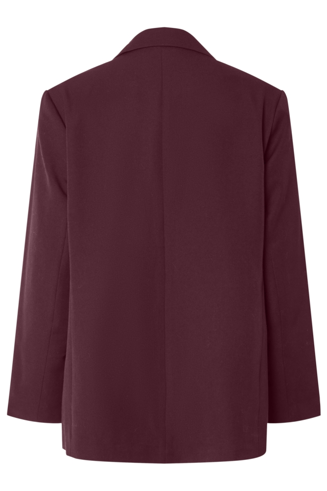 Pieces bordeaux dames blazer | Achteraanzicht
