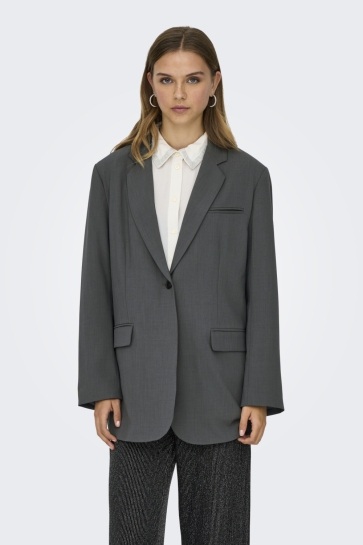 Only ONLSVEA LIFE L/S OVERSIZE BLAZER CC 15351075 Dark Grey Melange