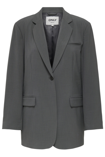 Only Blazer ONLSVEA LIFE L/S OVERSIZE BLAZER CC 15351075 Dark Grey Melange