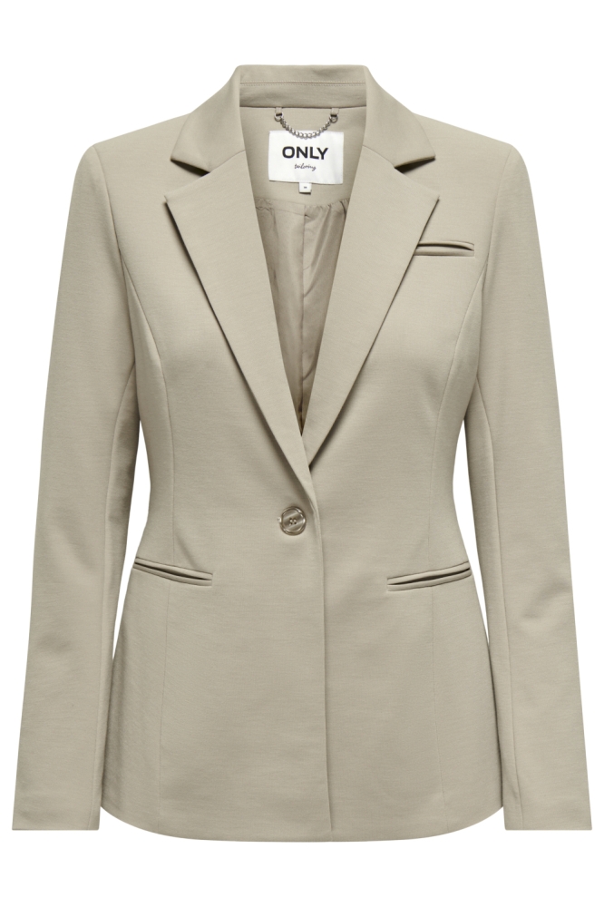 Only beige dames blazer | Vooraanzicht