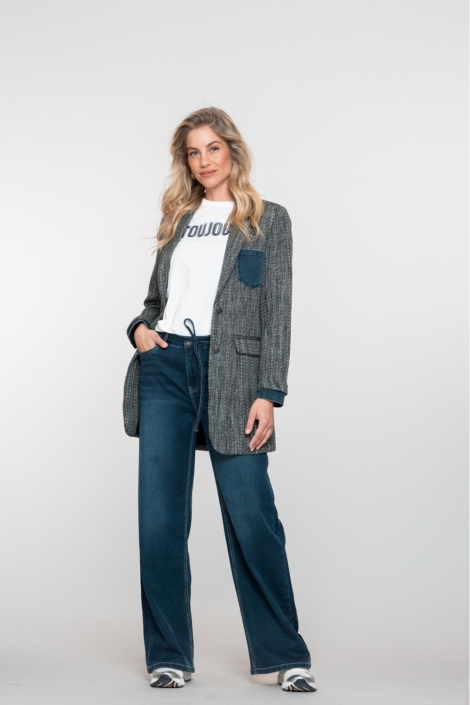 Geisha grijze dames blazer | Model