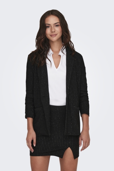 Jacqueline de Yong Blazer JDYMARY L/S LUREX BLAZER JRS 15333728 BLACK/ SILVER PIN