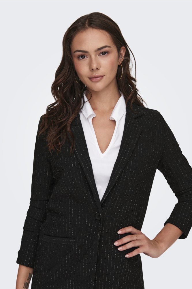 Jacqueline de Yong zwarte dames blazer | 