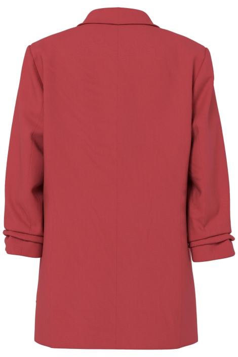 Pieces rode dames blazer | Achteraanzicht