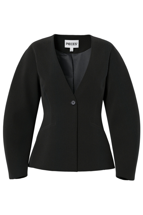Pieces zwarte dames blazer | Vooraanzicht