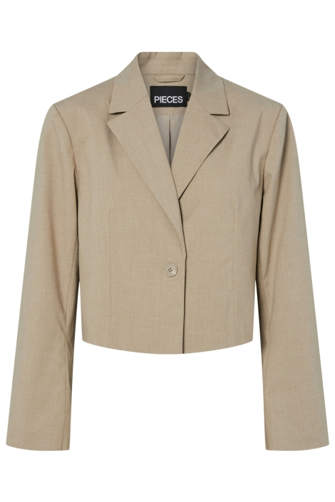 Pieces camel dames blazer | Vooraanzicht