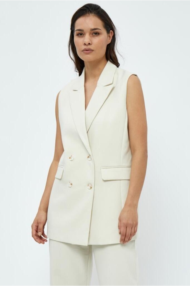 GINETTE SLEEVELESS BLAZER PC6890 0123 ALMOND MILK