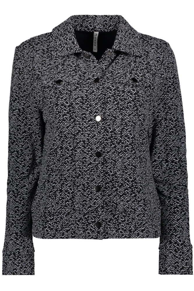 MARCELLA PRINTED JACKET 231 0008 0005 NAVY OFF WHITE