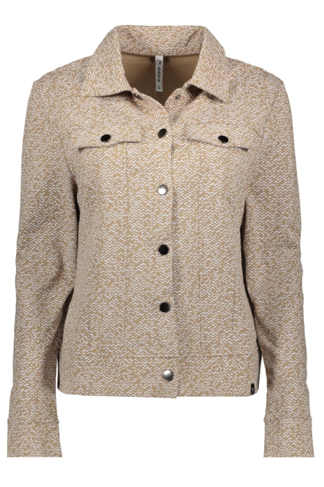 MARCELLA PRINTED JACKET 231 0007 0005 SAND OFF WHITE