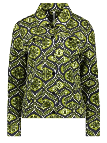 Zoso Blazer NOA PRINTED SPORTY JACKET 234 0074 0000 OLIVE BLACK
