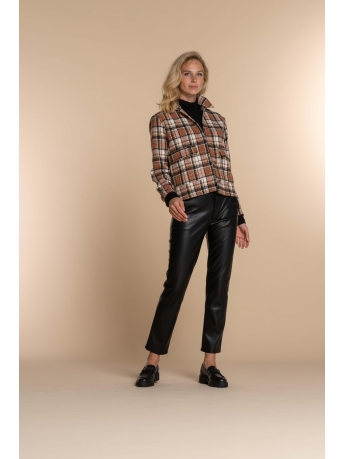 Geisha Blazer TWEED JAS MET PRINT 35555 14 735 off-white/camel/black/orange