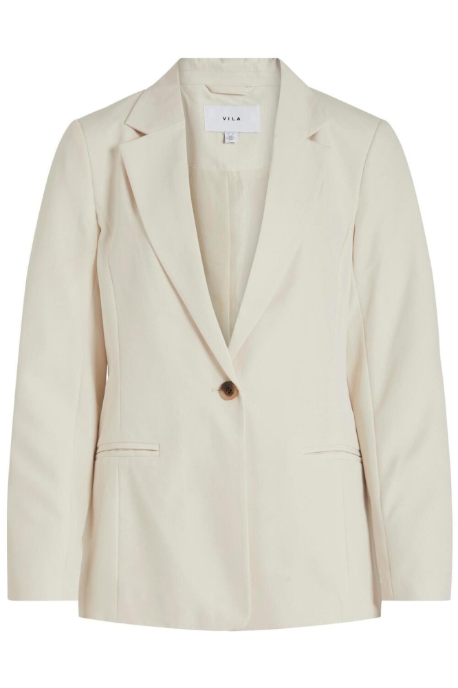 Vila beige dames blazer | Vooraanzicht