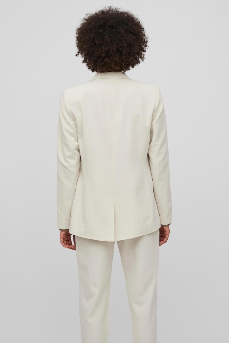 Vila beige dames blazer | Model achteraanzicht