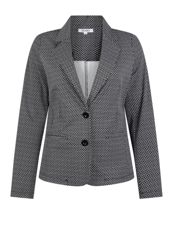Zoso Blazer MELANIE PRINTED TRAVELBLAZER 234 0000-0005 BLACK OFF WHITE