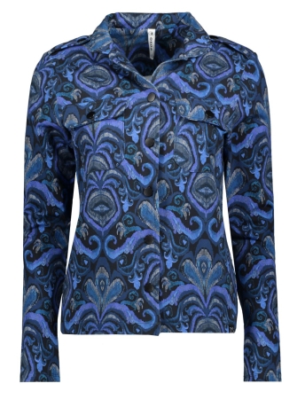 Zoso Blazer SKY DIGITAL PRINTED SWEAT JACKET 235 0141 BLUE/BLACK