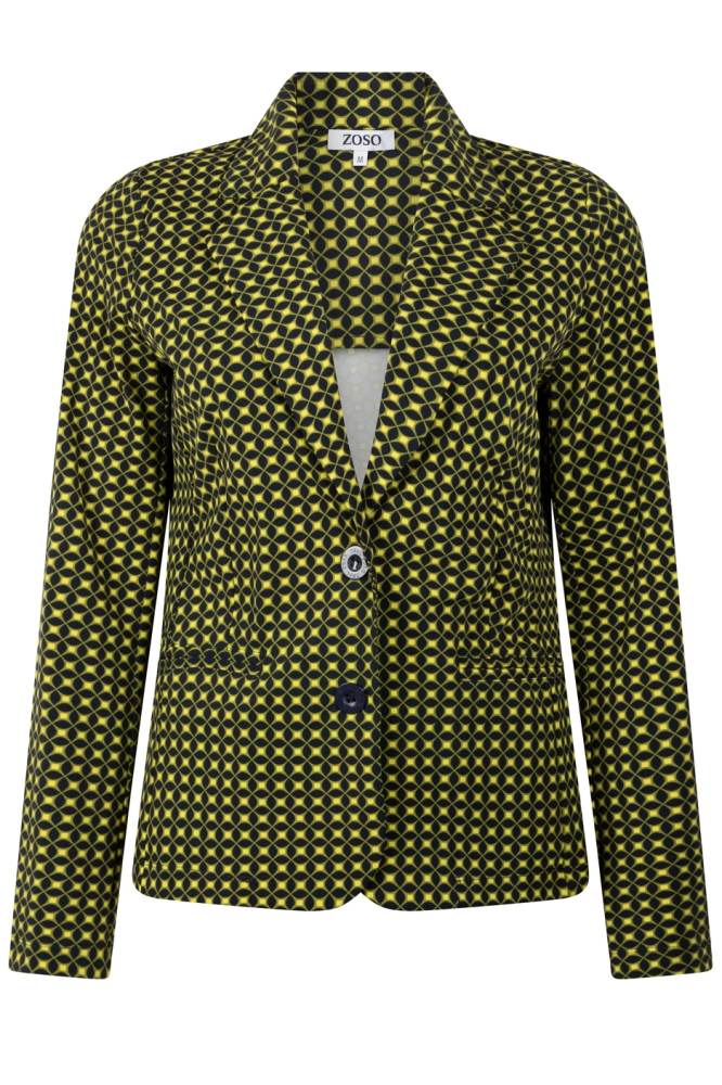 DION PRINTED TRAVEL BLAZER 234 0008/0029 NAVY LIME