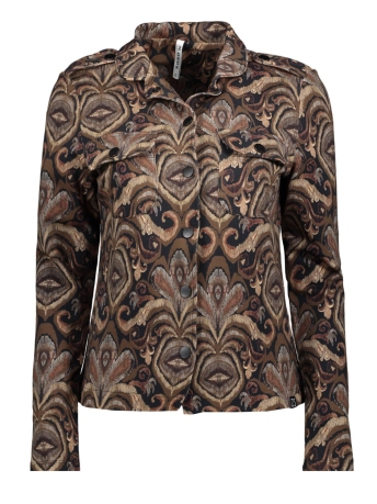 Zoso Blazer SKY DIGITAL PRINTED SWEAT JACKET 235 0142 BROWN/BLACK