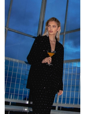 Refined Department Blazer WOVEN OVERSIZED BLAZER R2311451386 999 BLACK